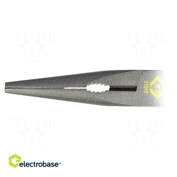 Pliers | insulated,straight,half-rounded nose,elongated | 170mm image 2