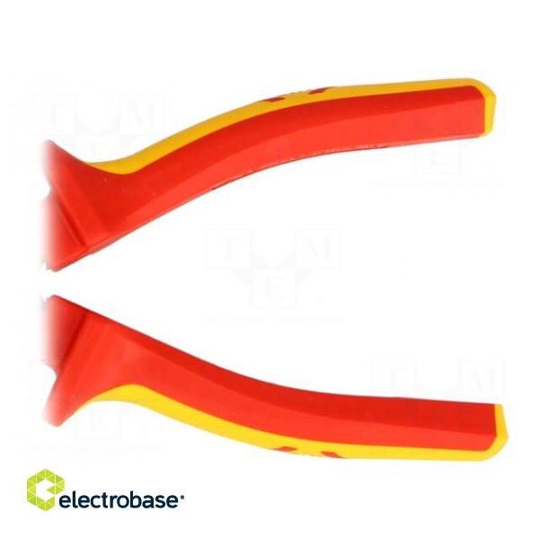 Pliers | insulated,straight,half-rounded nose,elongated | 170mm image 3