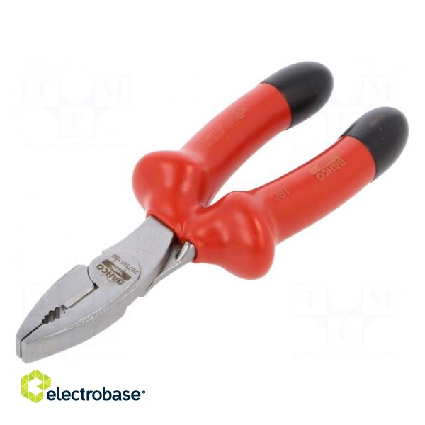 Pliers | insulated,universal | alloy steel | 180mm | 1kVAC фото 1