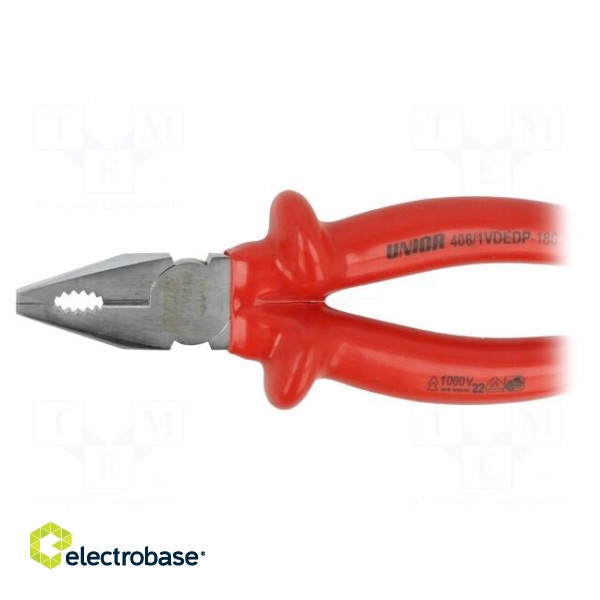 Pliers | insulated,universal | carbon steel | 180mm | 406/1VDEDP image 3