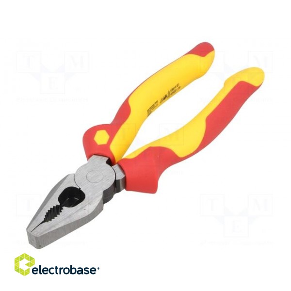 Pliers | insulated,universal | for voltage works | steel | 180mm image 1