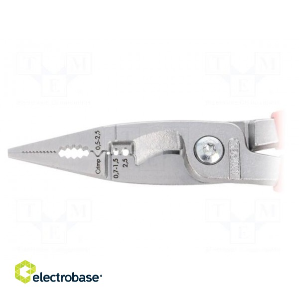 Pliers | insulated,universal | Version: insulated | steel | 200mm image 4
