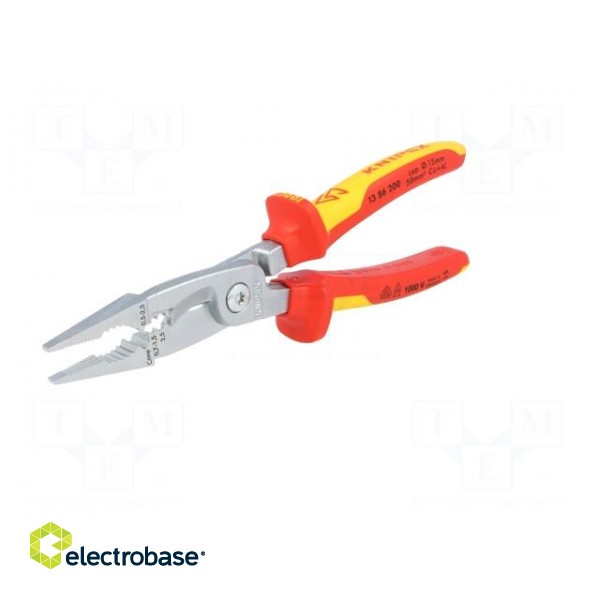 Pliers | insulated,universal | Version: insulated | steel | 200mm image 5