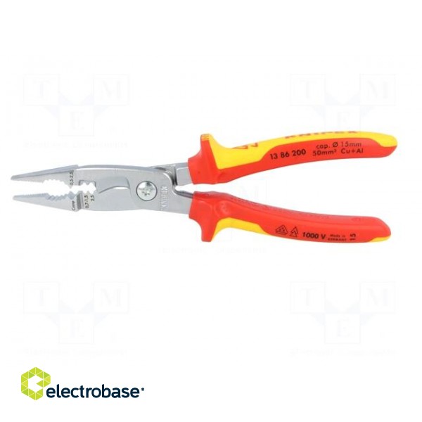 Pliers | insulated,universal | Version: insulated | steel | 200mm image 6