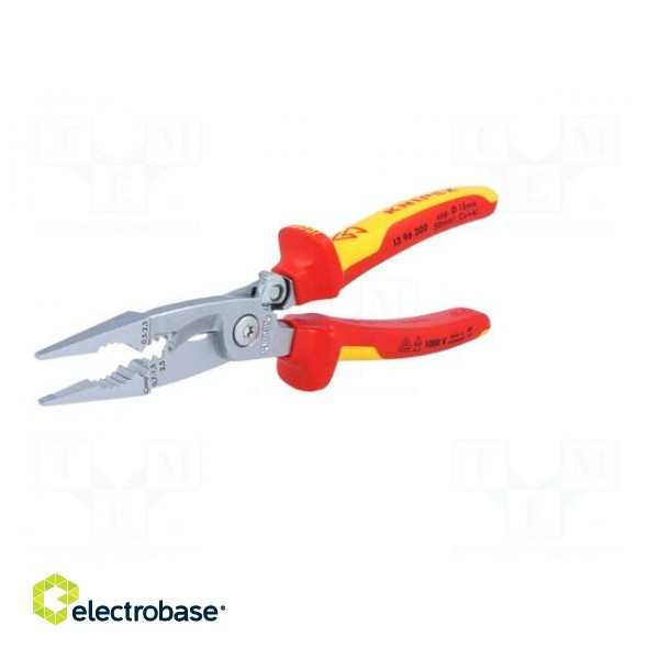 Pliers | insulated,universal | steel | 200mm | 1kVAC | insulated image 5