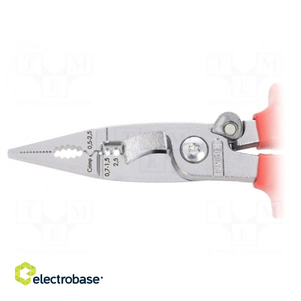 Pliers | insulated,universal | steel | 200mm | 1kVAC | insulated image 3