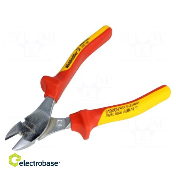 Pliers | insulated,side,cutting | for voltage works | 160mm | 1kVAC image 1