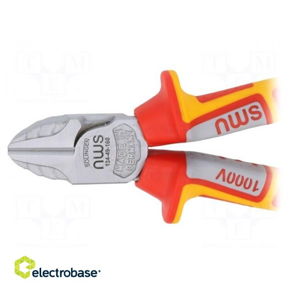 Pliers | side,cutting,insulated | 160mm | Cut: with side face image 3