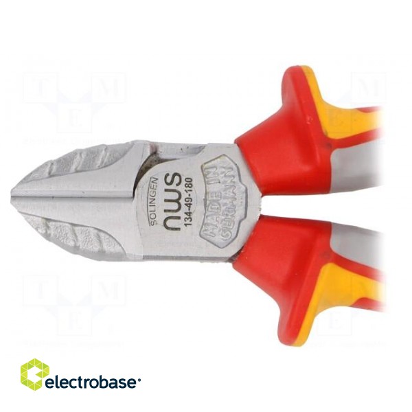 Pliers | side,cutting,insulated | 180mm | Cut: with side face image 3