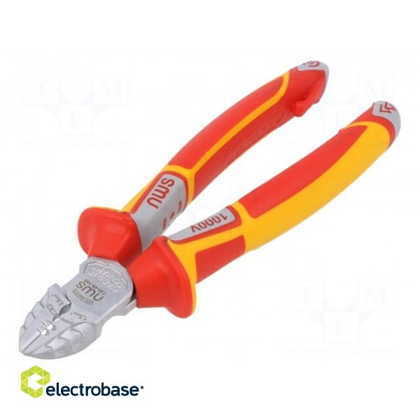 Pliers | side,cutting,insulated | 190mm | Cut: with side face image 1