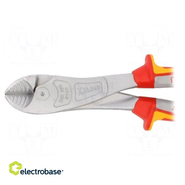 Pliers | side,cutting,insulated | 240mm | Cut: with side face image 4