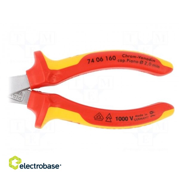 Pliers | side,cutting,insulated | steel | 160mm | 1kVAC image 2