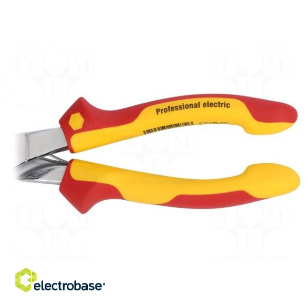 Pliers | insulated,side,cutting | for voltage works | steel | 180mm paveikslėlis 2