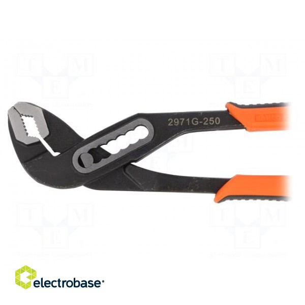 Pliers | adjustable | 250mm | ergonomic two-component handles фото 2