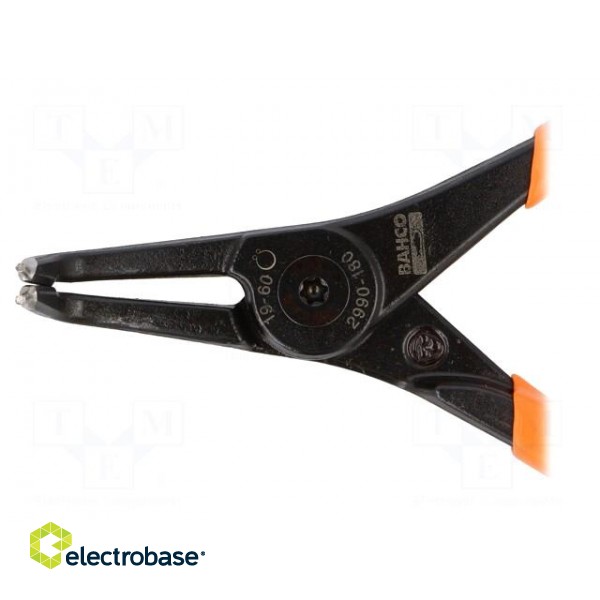 Pliers | for circlip | external | 19÷60mm | Pliers len: 180mm | angular image 3