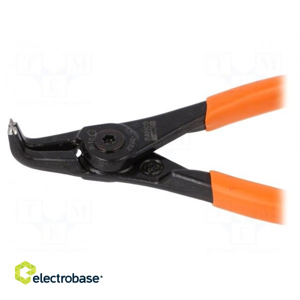 Pliers | for circlip | external | 3÷10mm | Pliers len: 125mm | angular фото 4