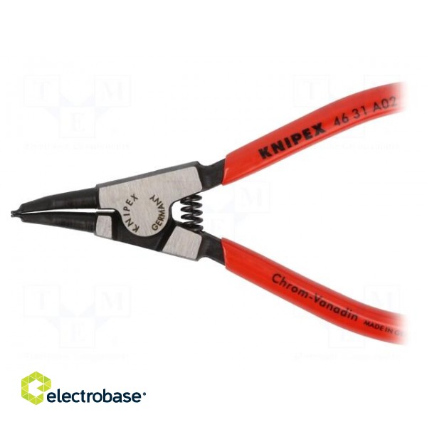 Pliers | for circlip | external | 3÷10mm | Pliers len: 130mm | angular image 3