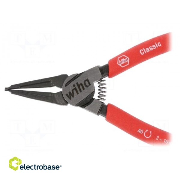 Pliers | for circlip | external | 3÷10mm | Pliers len: 139mm | straight фото 3