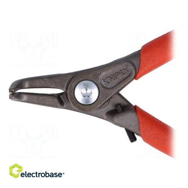 Pliers | for circlip | external | 3÷10mm | Pliers len: 140mm | angular image 3