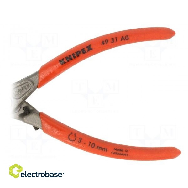 Pliers | for circlip | external | 3÷10mm | Pliers len: 140mm | straight фото 3