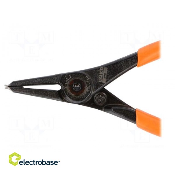 Pliers | for circlip | external | 3÷10mm | Pliers len: 140mm | straight image 3