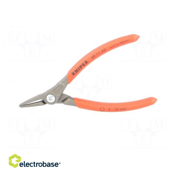 Pliers | for circlip | external | 3÷10mm | Pliers len: 140mm | straight image 6