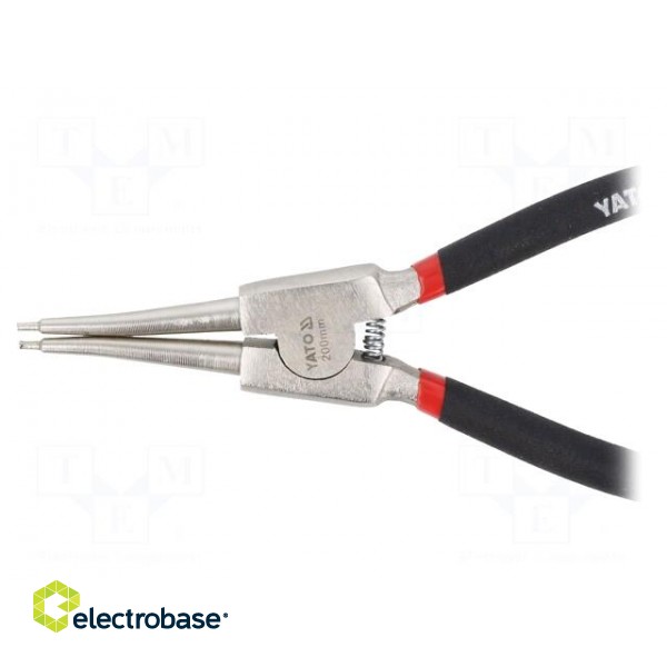 Pliers | for circlip | external | Pliers len: 200mm | straight image 2