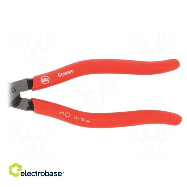 Pliers | for circlip | internal | 19÷60mm | Pliers len: 180mm | angular image 4