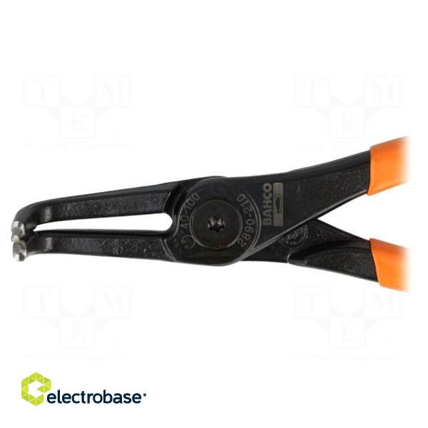 Pliers | for circlip | internal | 40÷100mm | Pliers len: 210mm image 3