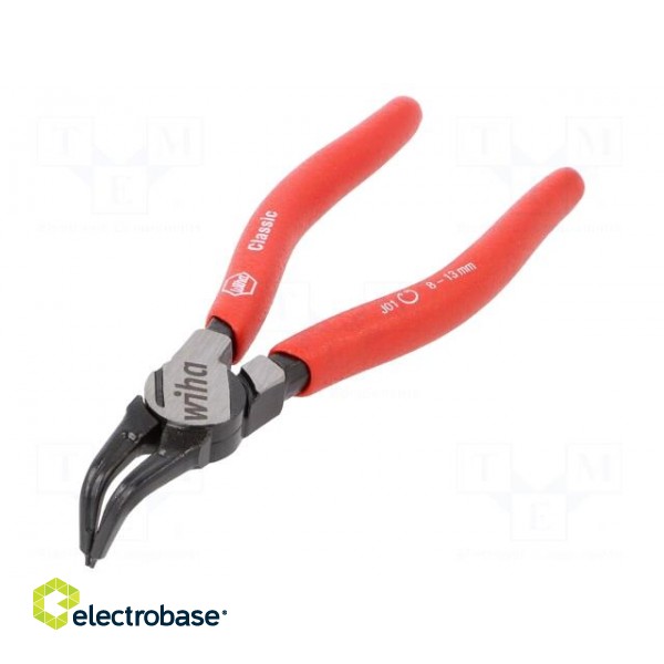 Pliers | for circlip | internal | 8÷13mm | Pliers len: 139mm | angular image 1