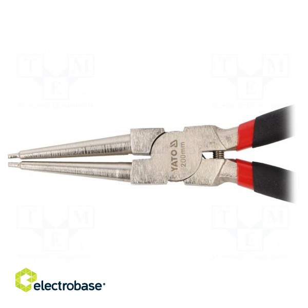 Pliers | for circlip | internal | Pliers len: 200mm | straight image 3
