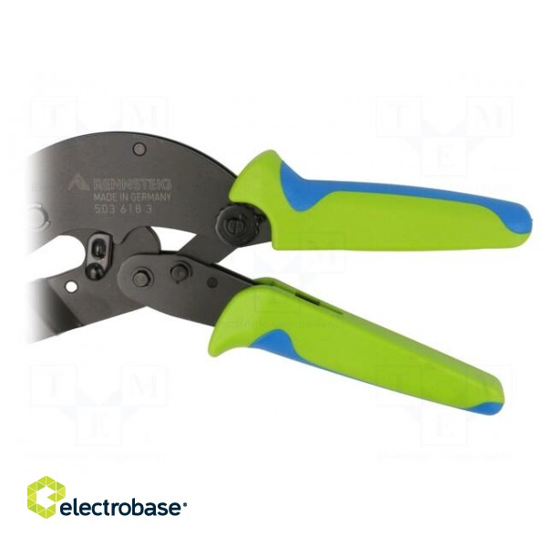 Pliers | curved,notching | for cutting cable trays | Cut: R6 image 2