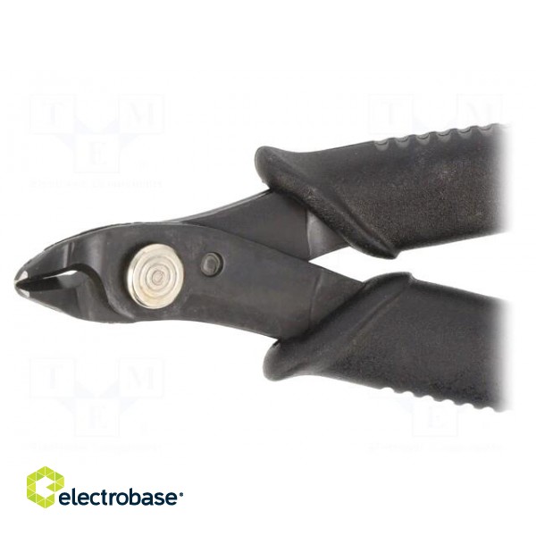 Pliers | cutting,miniature,curved | ESD | 160mm | blackened tool image 3