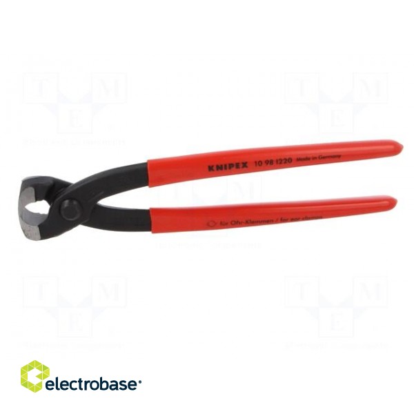 Pliers | end,for ear clamp,stainless steel ties | 220mm image 5