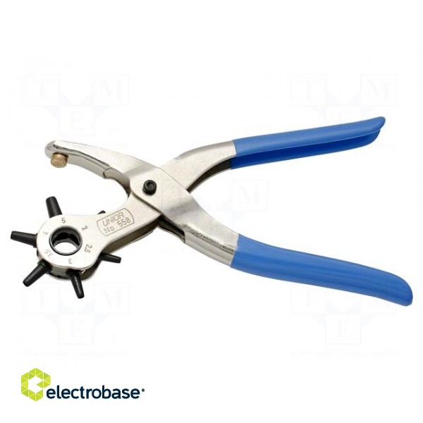 Pliers | for making holes in leather, fabrics and plastics