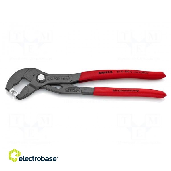 Pliers | for spring hose clamp | 250mm | blister