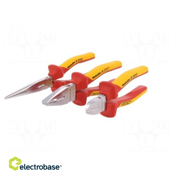 Kit: pliers | Pcs: 3 | insulated | 1kVAC | Blade: about 60 HRC фото 5