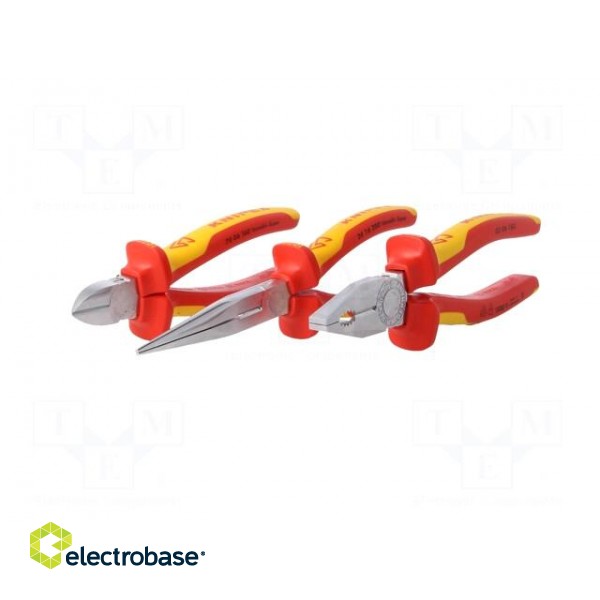 Kit: pliers | Pcs: 3 | insulated | 1kVAC | Package: cardboard packaging image 2