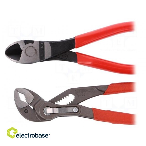 Kit: pliers | cutting,adjustable | bag | 2pcs. image 5