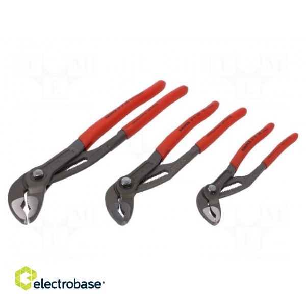 Kit: pliers | Pcs: 3 | adjustable,Cobra adjustable grip фото 1