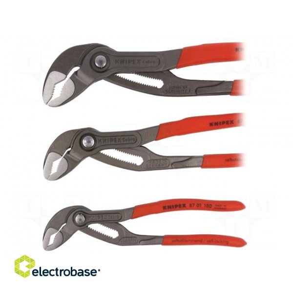 Kit: pliers | Pcs: 3 | adjustable,Cobra adjustable grip paveikslėlis 2