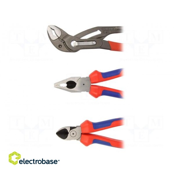 Kit: pliers | Pcs: 3 | cutting,universal,Cobra adjustable grip image 4