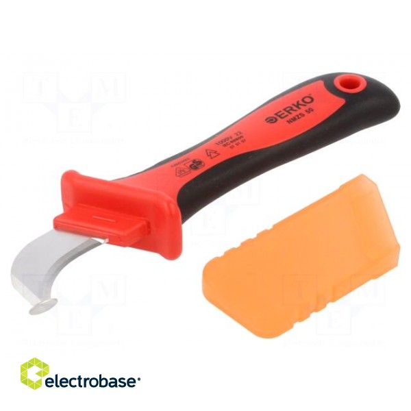 Knife | for electricians | semicircular | Tool length: 200mm | 1kVAC
