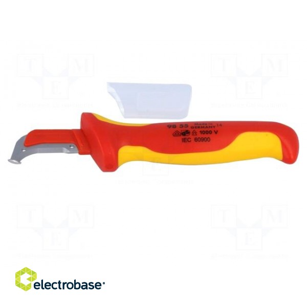 Knife | for electricians | Kind of blade: semicircular | 1kVAC image 3