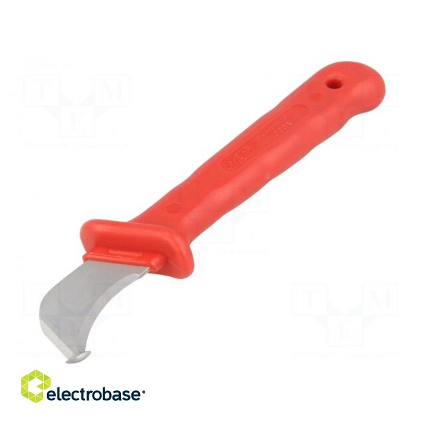 Knife | for electricians | semicircular | Tool length: 180mm | 1kVAC