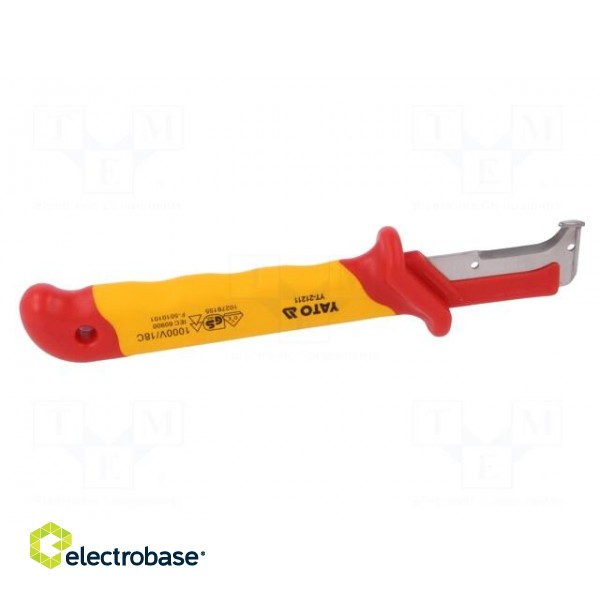 Knife | for electricians | semicircular | Tool length: 155mm | 1kVAC image 7