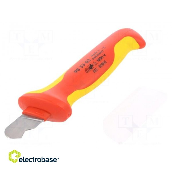 Knife | for electricians | Kind of blade: semicircular | 1kVAC