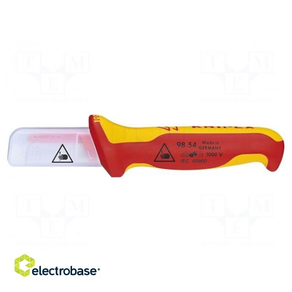 Knife | for electricians | straight | Tool length: 190mm | 1kVAC