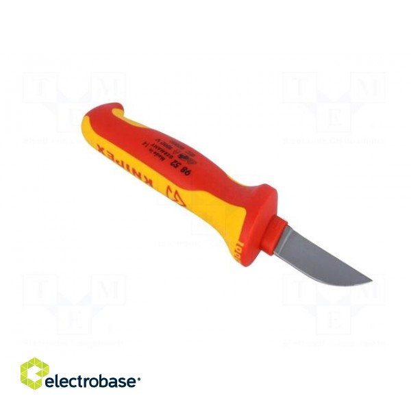 Knife | for electricians | straight | for cables | Tool length: 185mm image 8