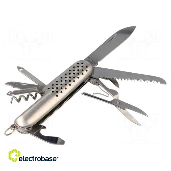 Knife | universal | 89mm | Material: stainless steel | folding фото 1